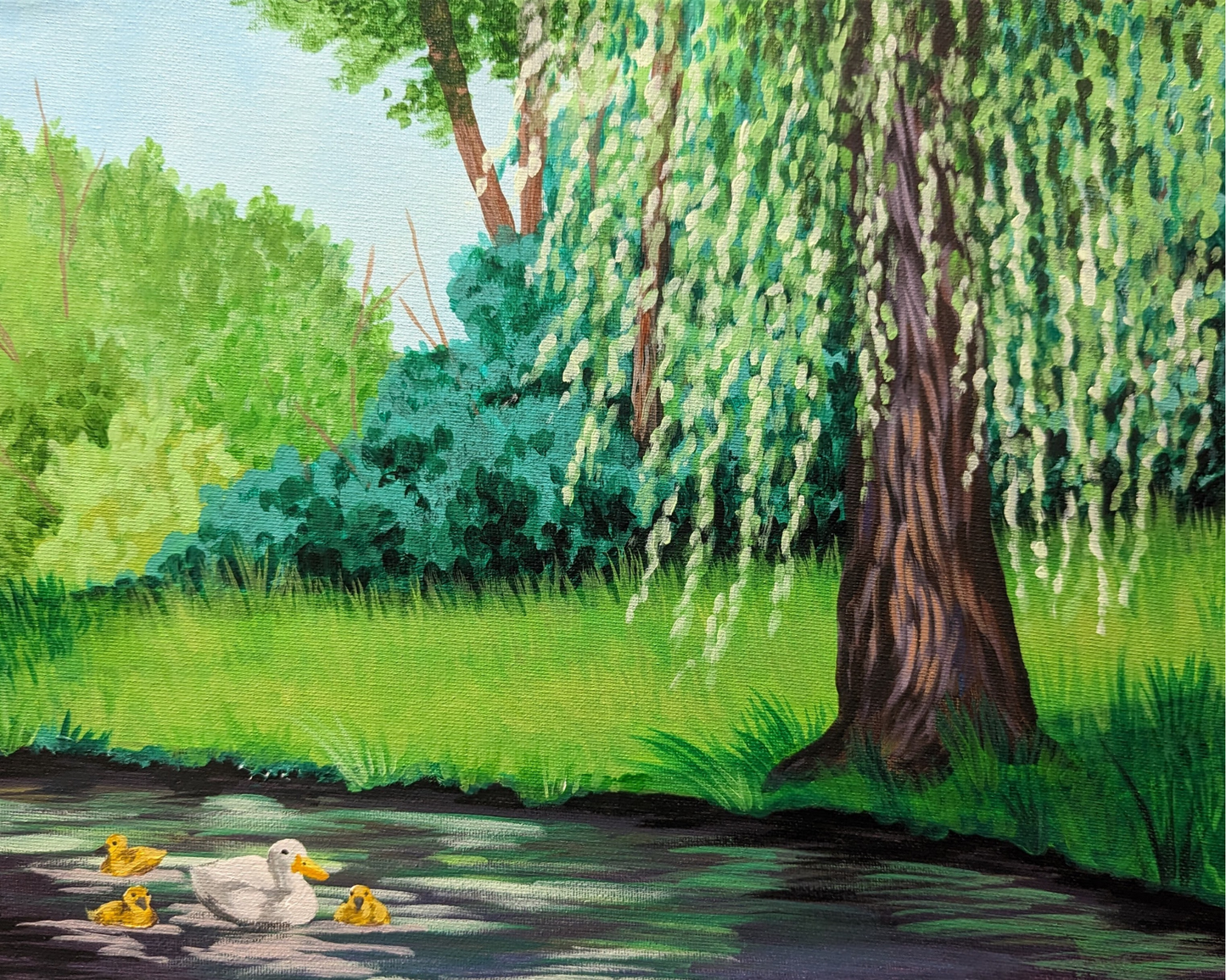 Spring Ducks Art Print