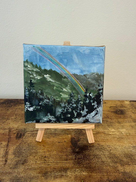 MINI Pastel Rainbow Original Painting Secret Shop