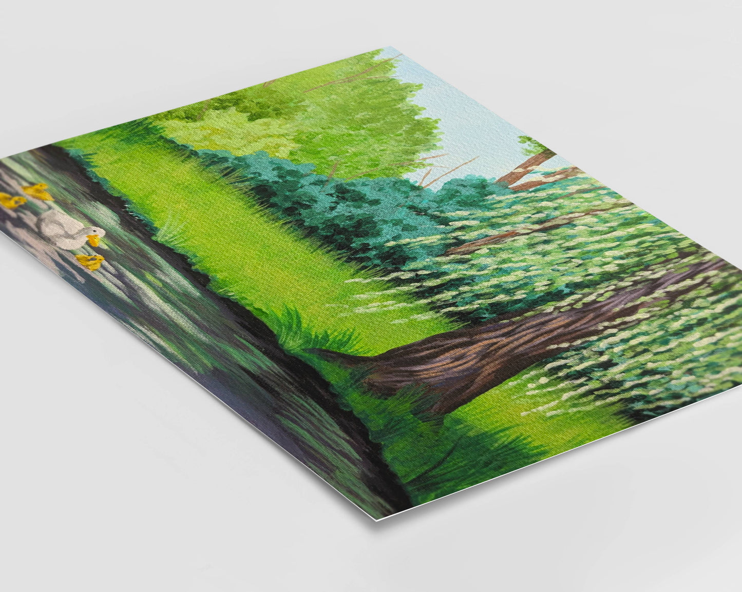 Spring Ducks Art Print