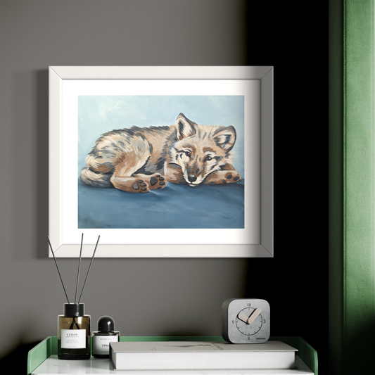 Wolf Pup Art Print