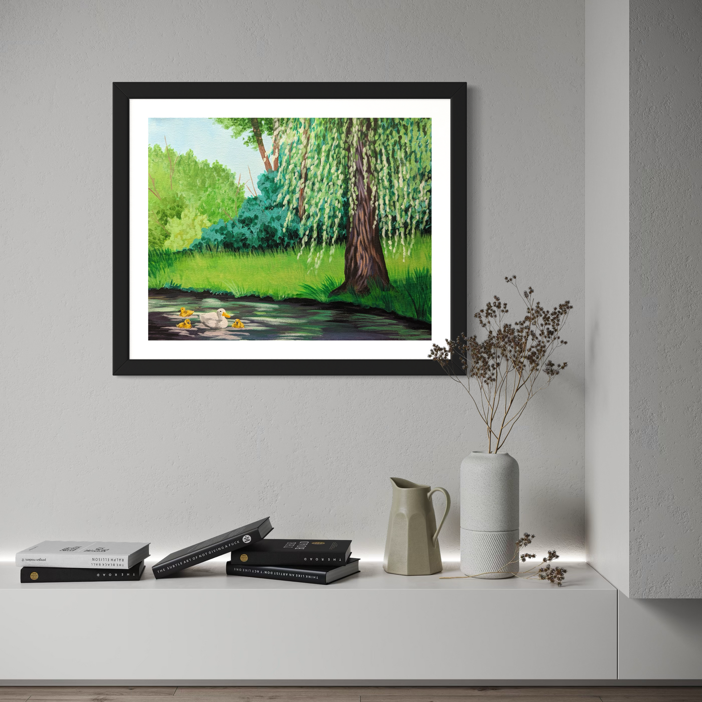 Spring Ducks Art Print
