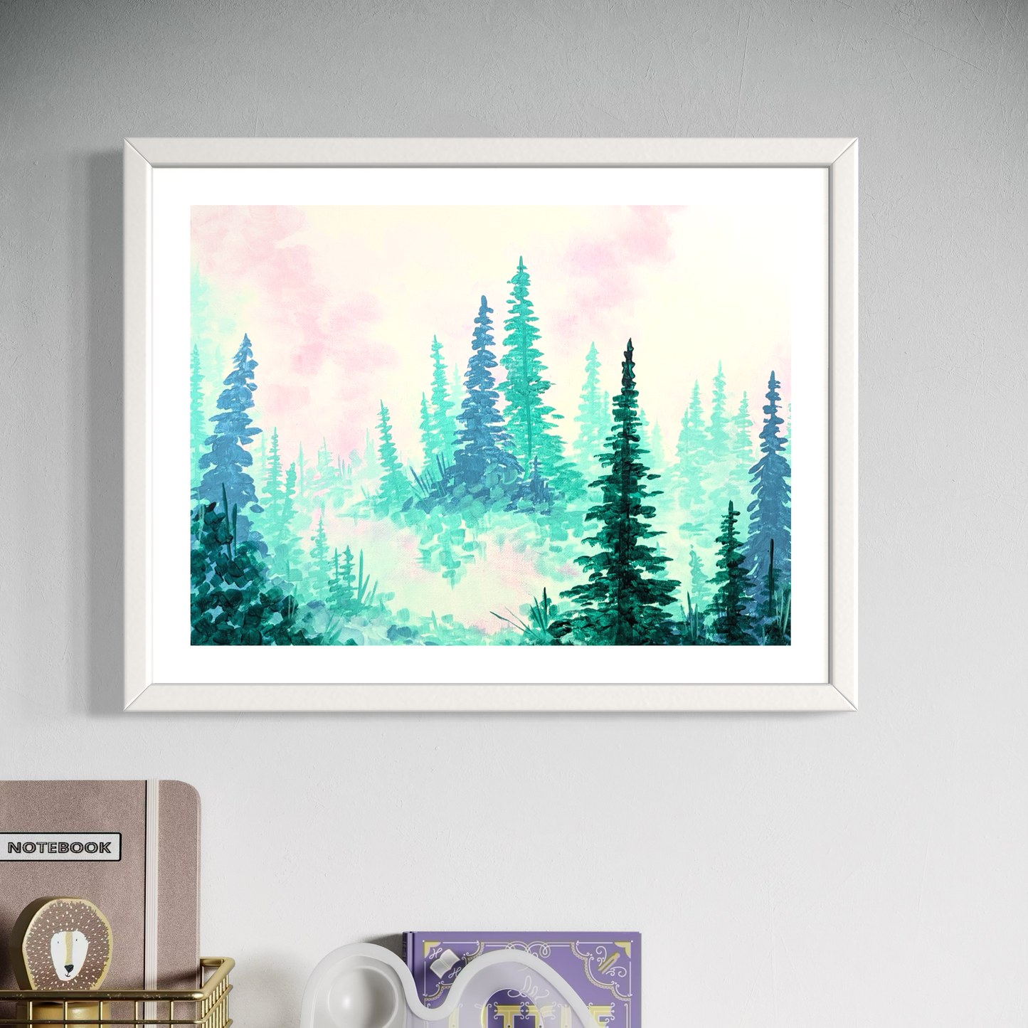 Abstract Forest Art Print