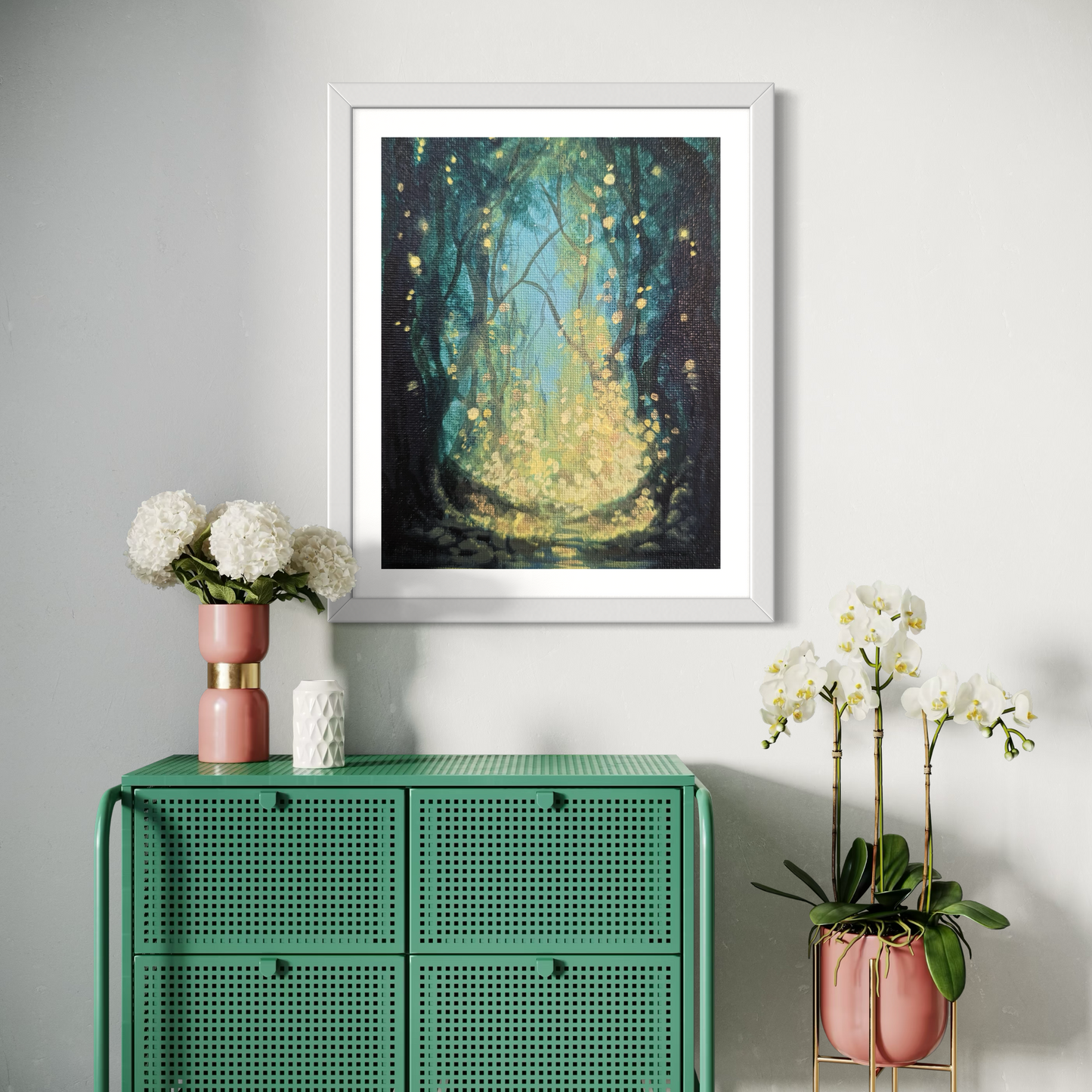 Firefly Forest Art Print