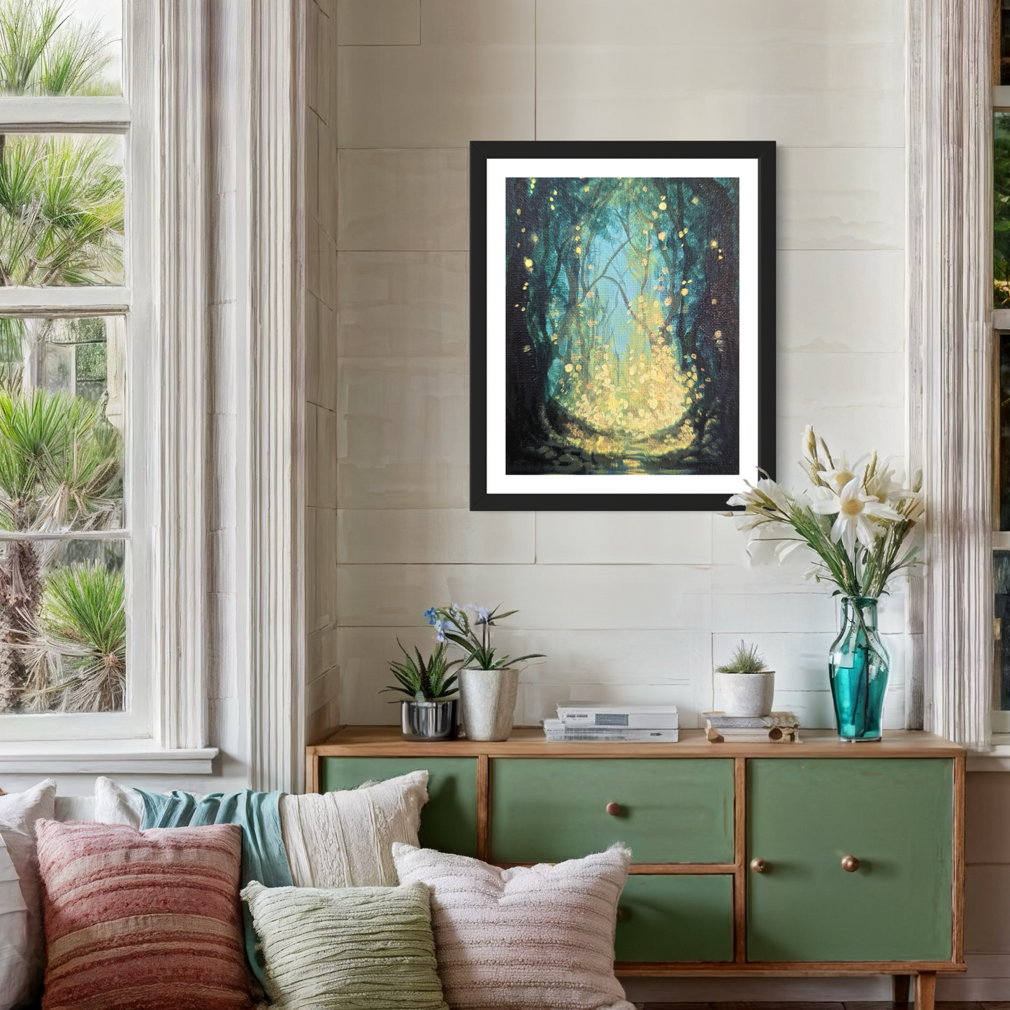 Firefly Forest Art Print