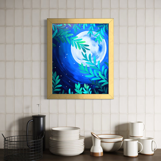 Moonlit Branches Art Print