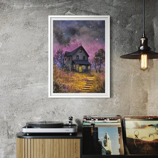 Spooky House Art Print