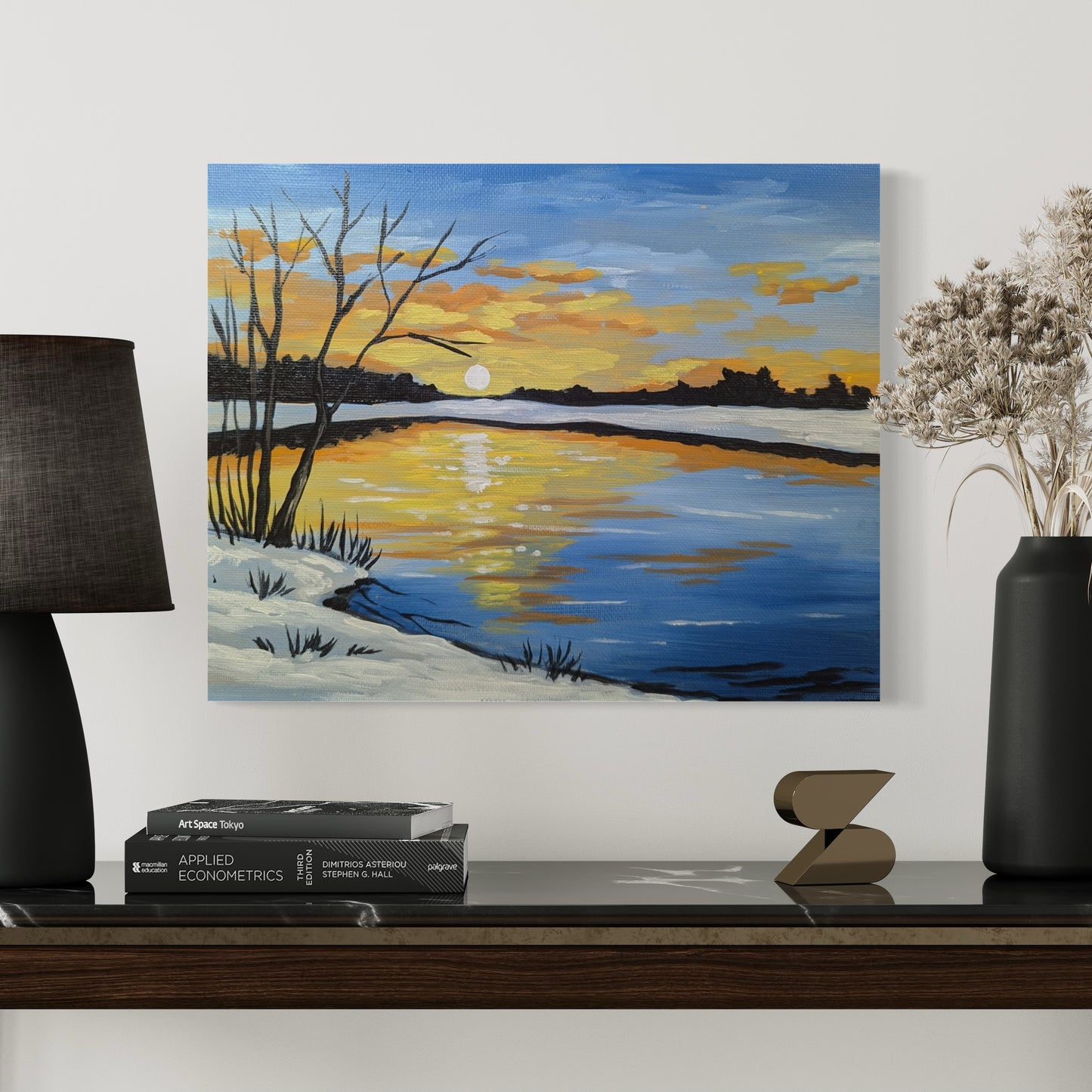 Winter Pond Art Print