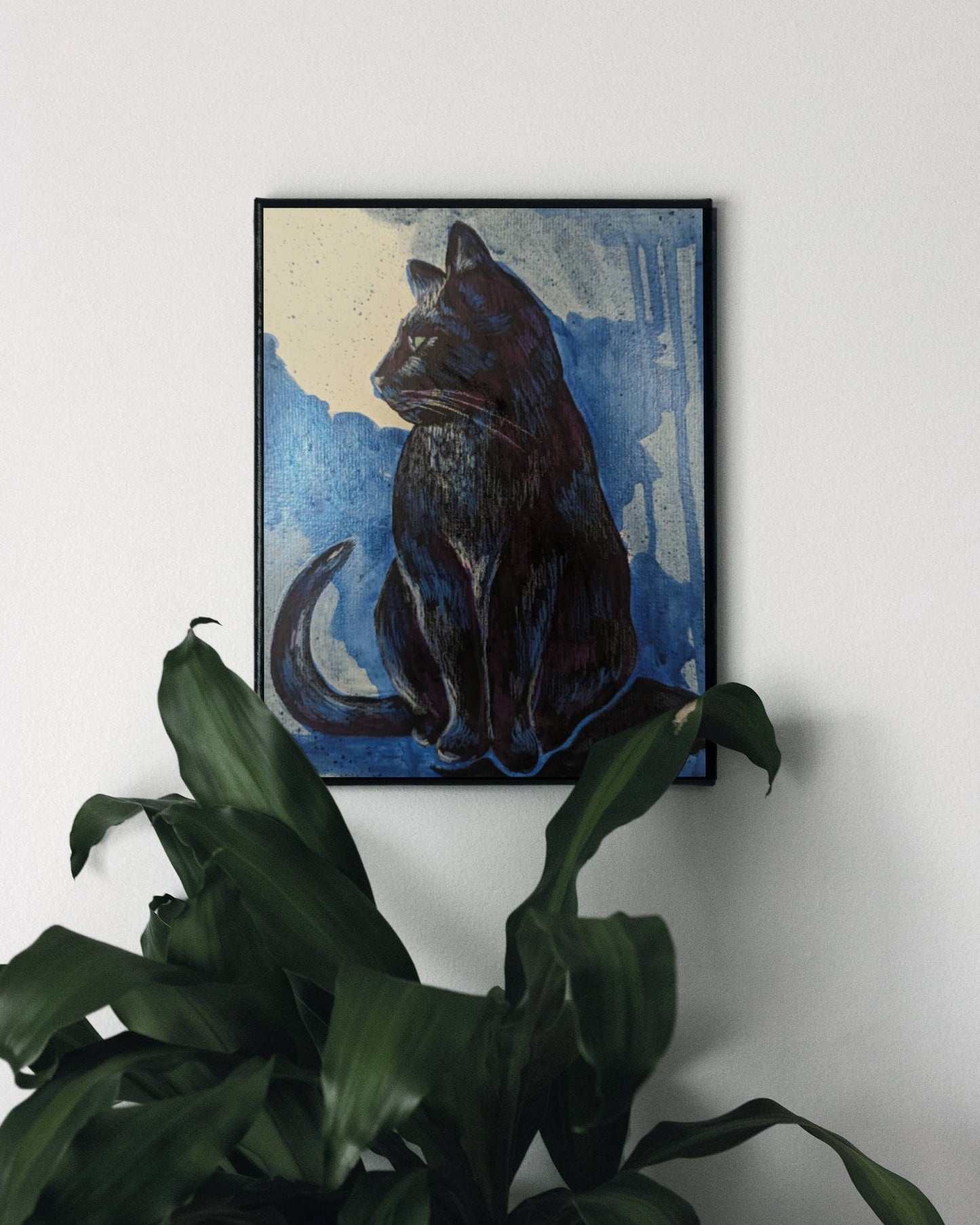 Black Cat Print