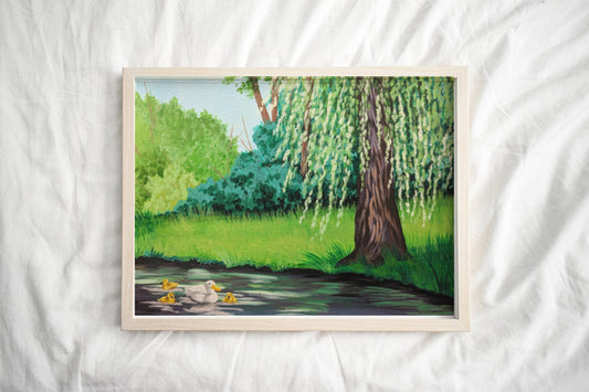 Spring Ducks Art Print