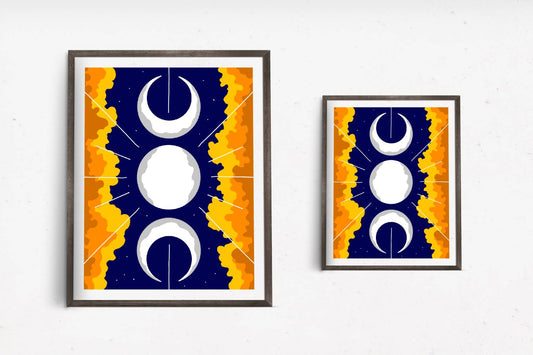 Golden Moonlight Print