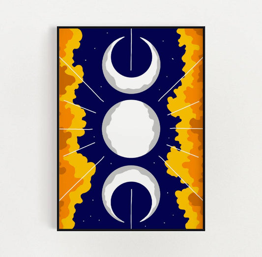 Golden Moonlight Print