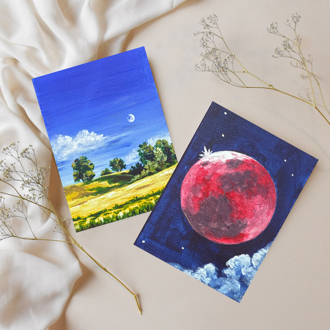 Moon Postcards - Set of 2