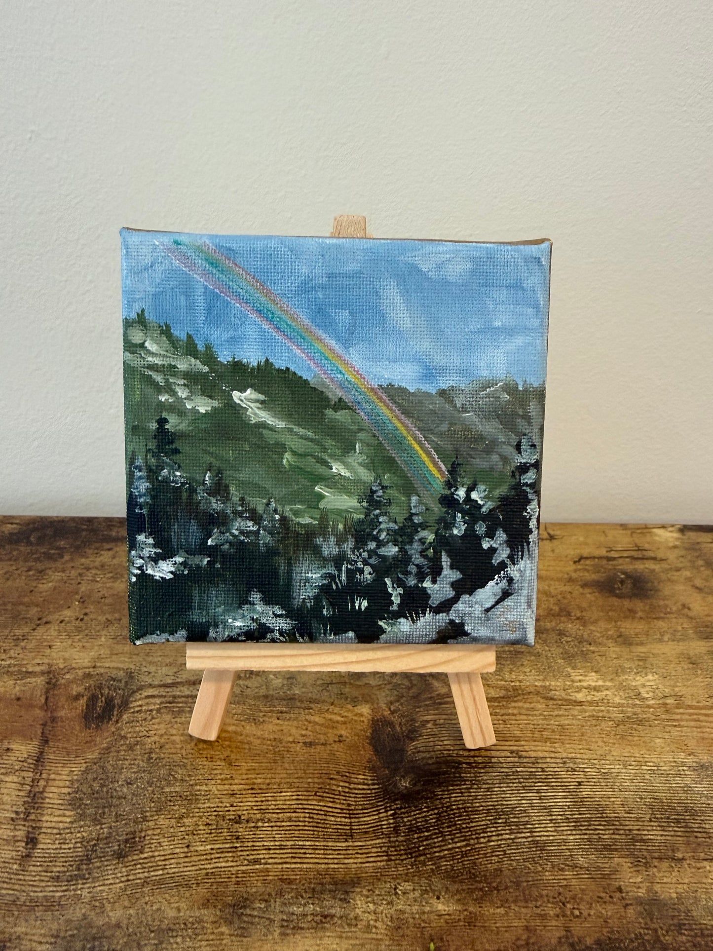MINI Pastel Rainbow Original Painting Secret Shop