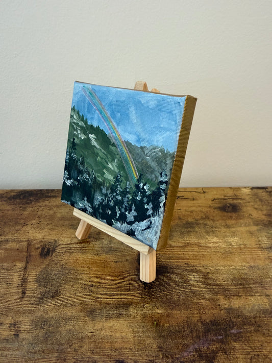 MINI Pastel Rainbow Original Painting Secret Shop