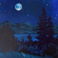 Blue Moon Collection Set of 4 Art Prints