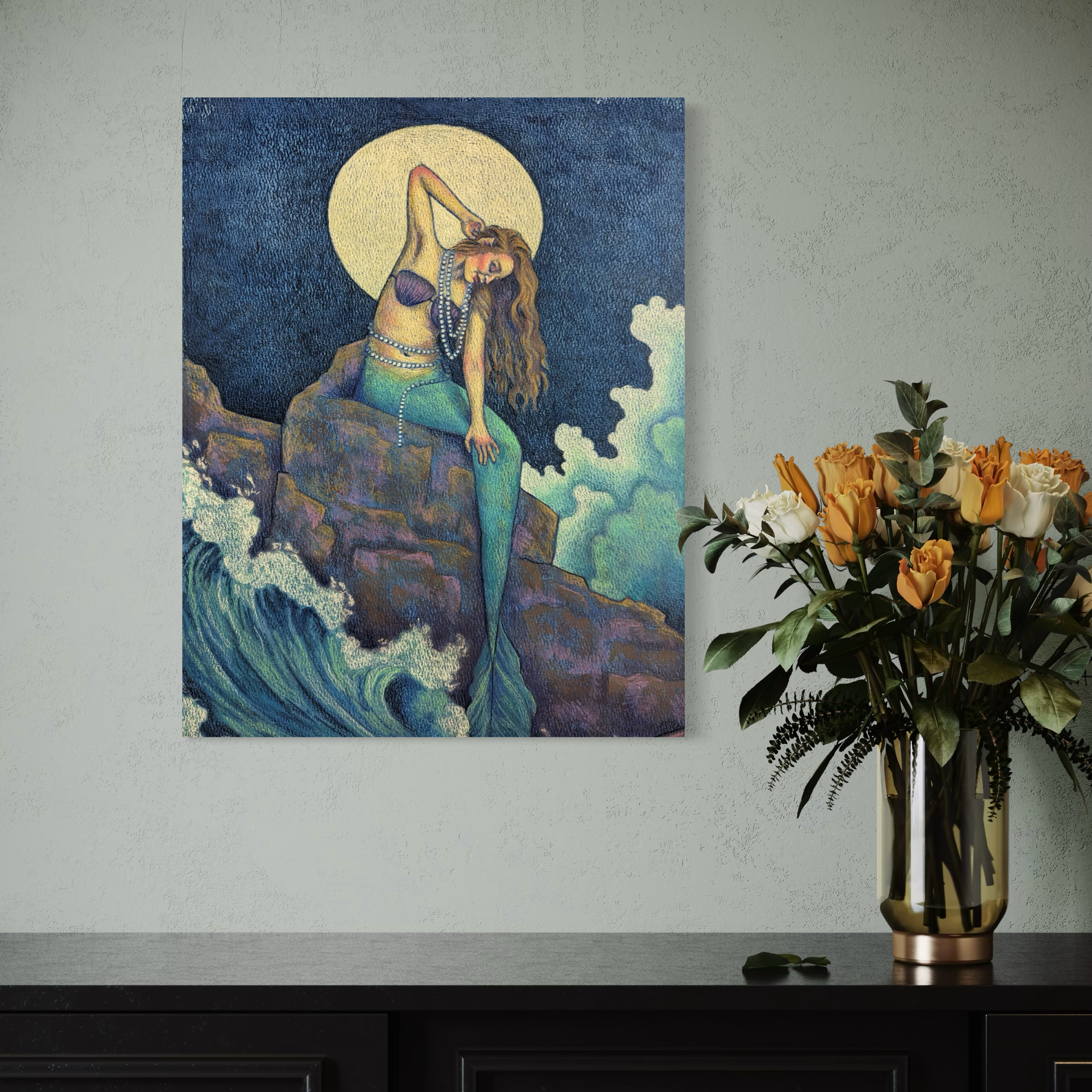 Magical Mermaid Art Print | Elizabeth Guilford Art