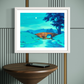 Teal Twilight Art Print