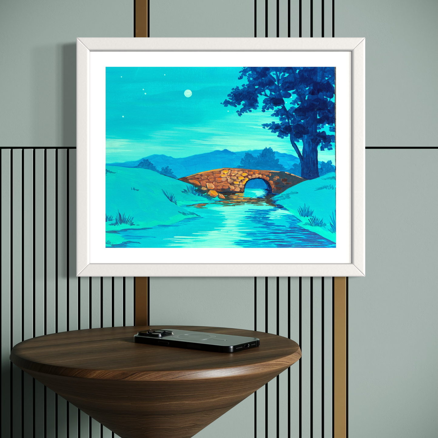 Teal Twilight Art Print