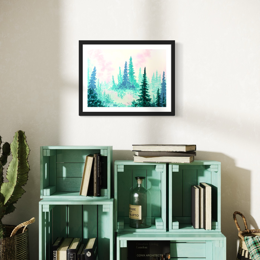 Abstract Forest Art Print