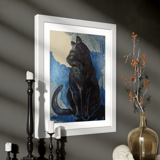 Black Cat Art Print