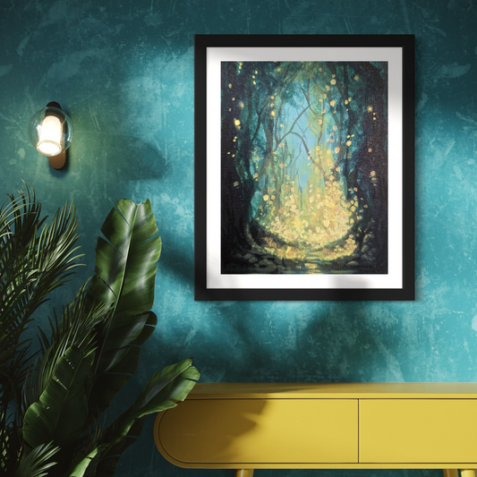 Firefly Forest Art Print