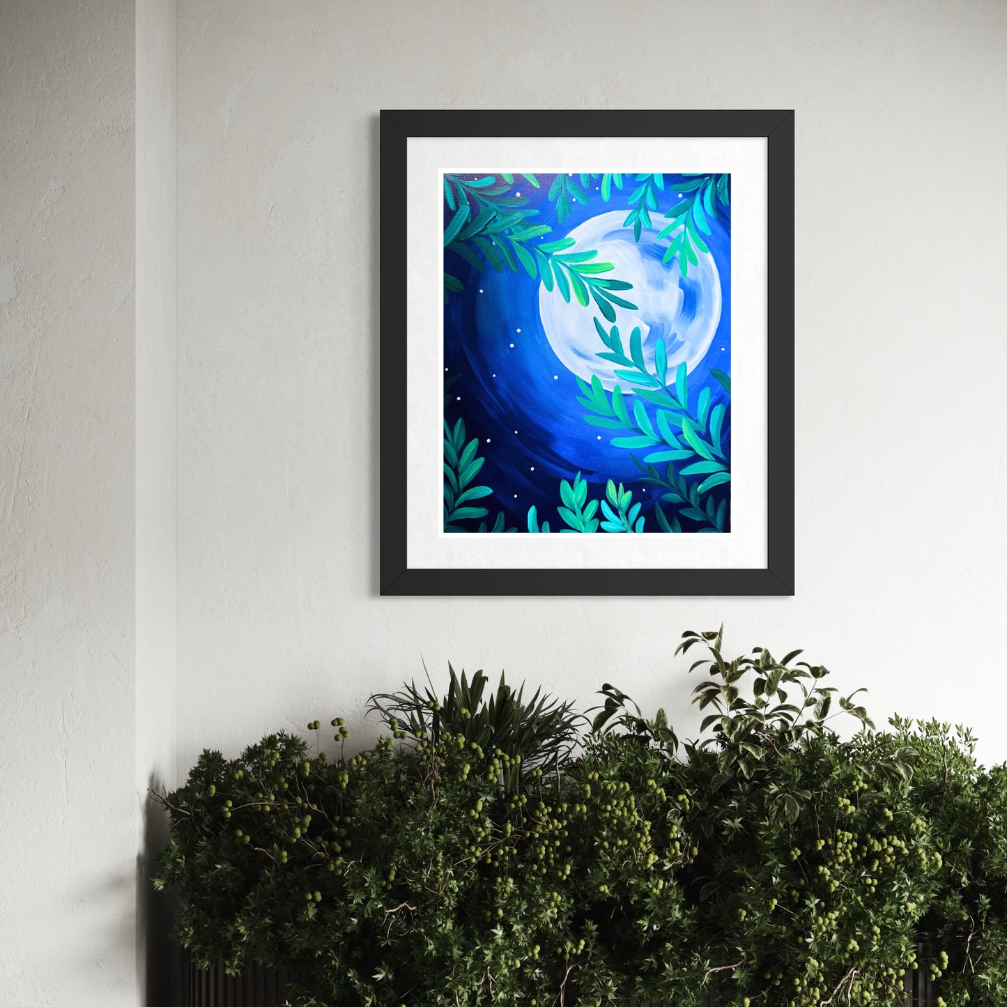 Moonlit Branches Art Print
