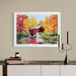 Fall Bridge Art Print