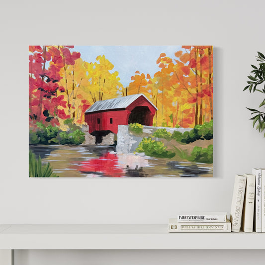 Fall Bridge Art Print