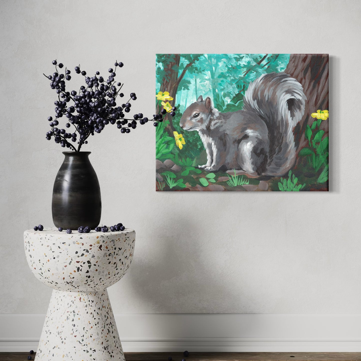 Forest Squirrel Art Print