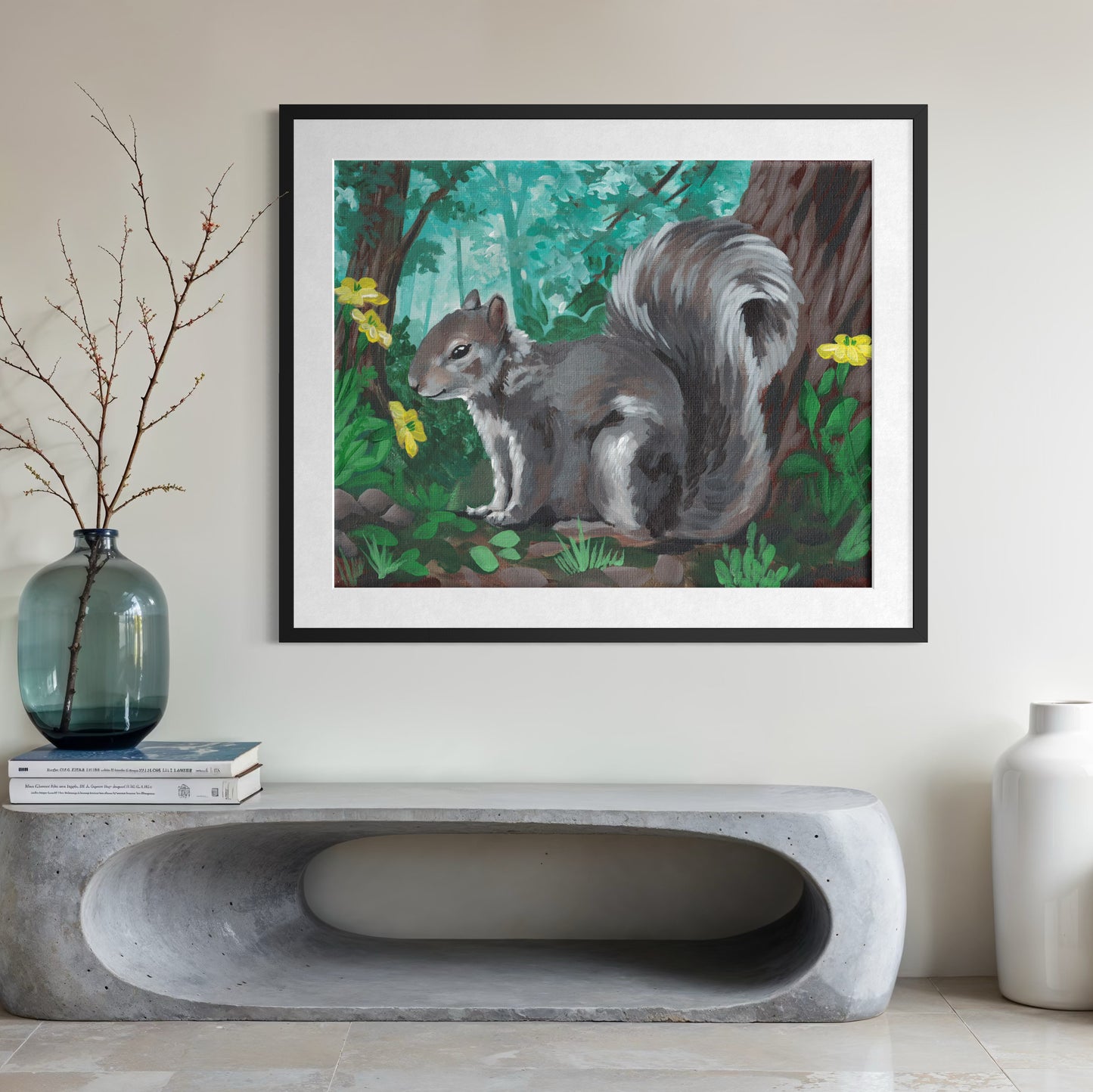 Forest Squirrel Art Print