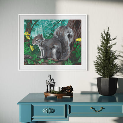 Forest Squirrel Art Print