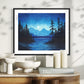 Moonlit Pines Art Print