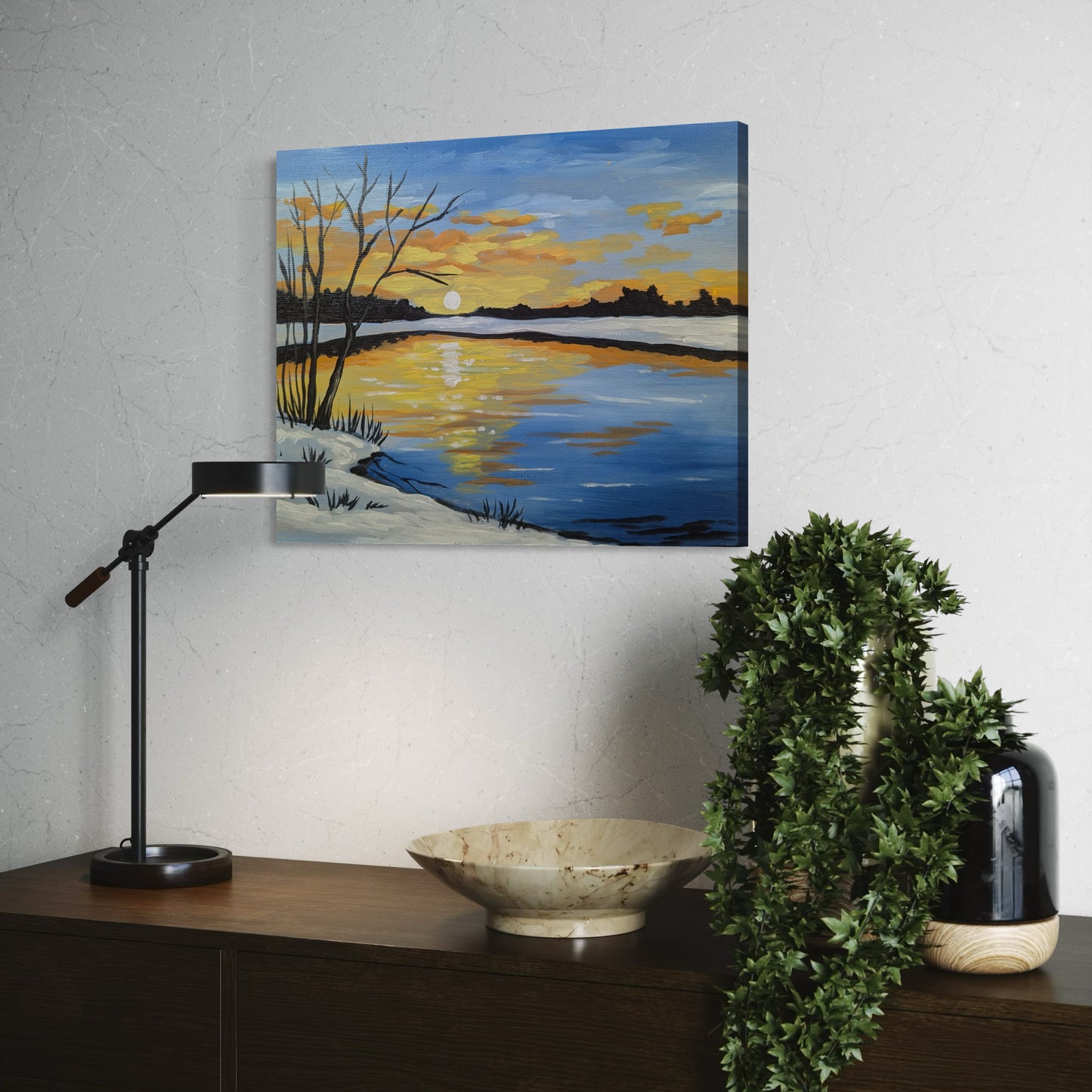 Winter Pond Art Print