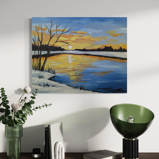 Winter Pond Art Print
