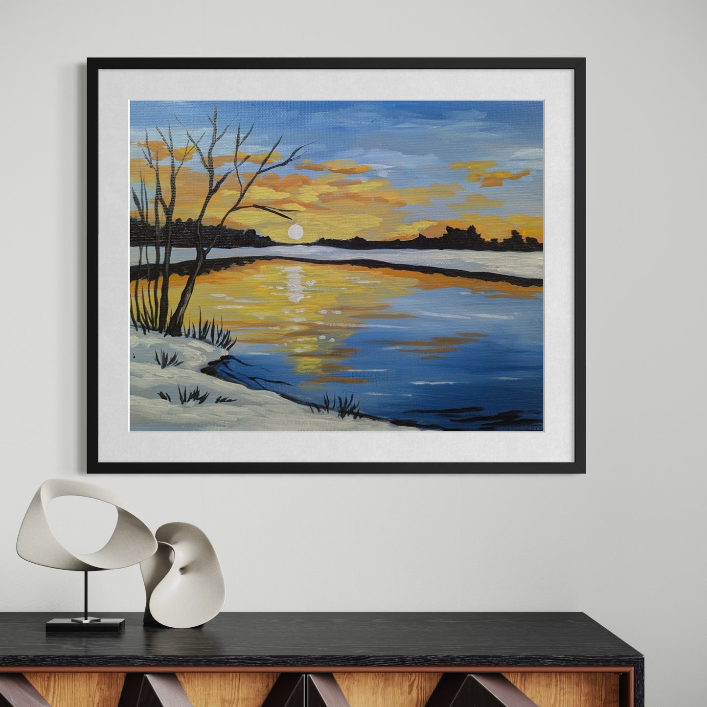 Winter Pond Art Print