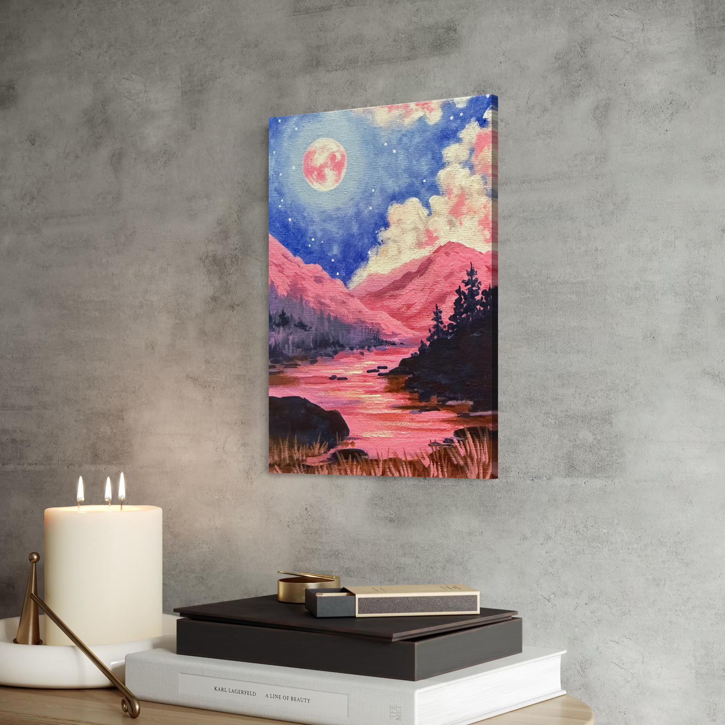 Strawberry Moon Art Print