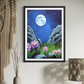 Moonlit Flowers Art Print