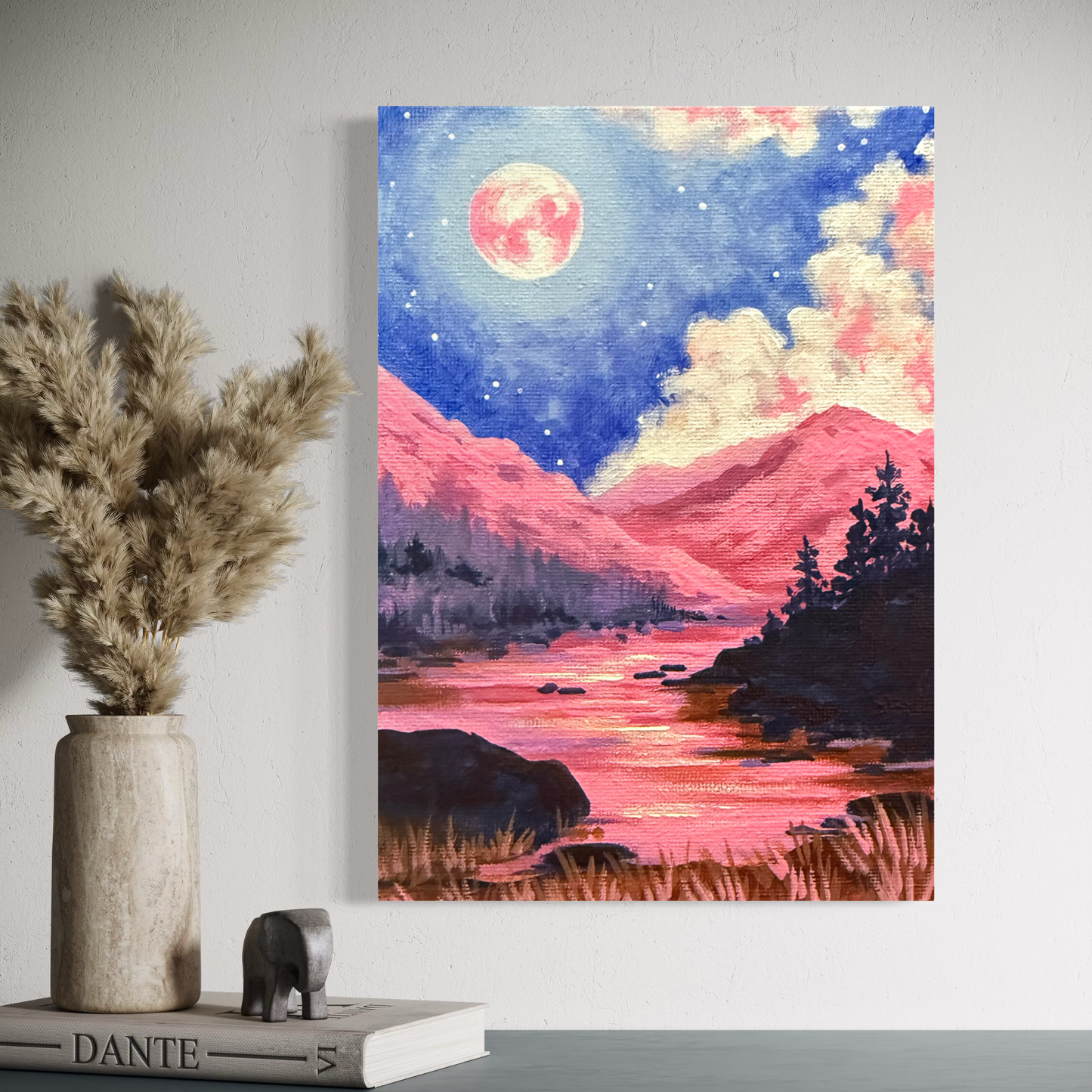 Strawberry Moon Art Print