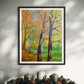 Golden Fall Leaves Art Print