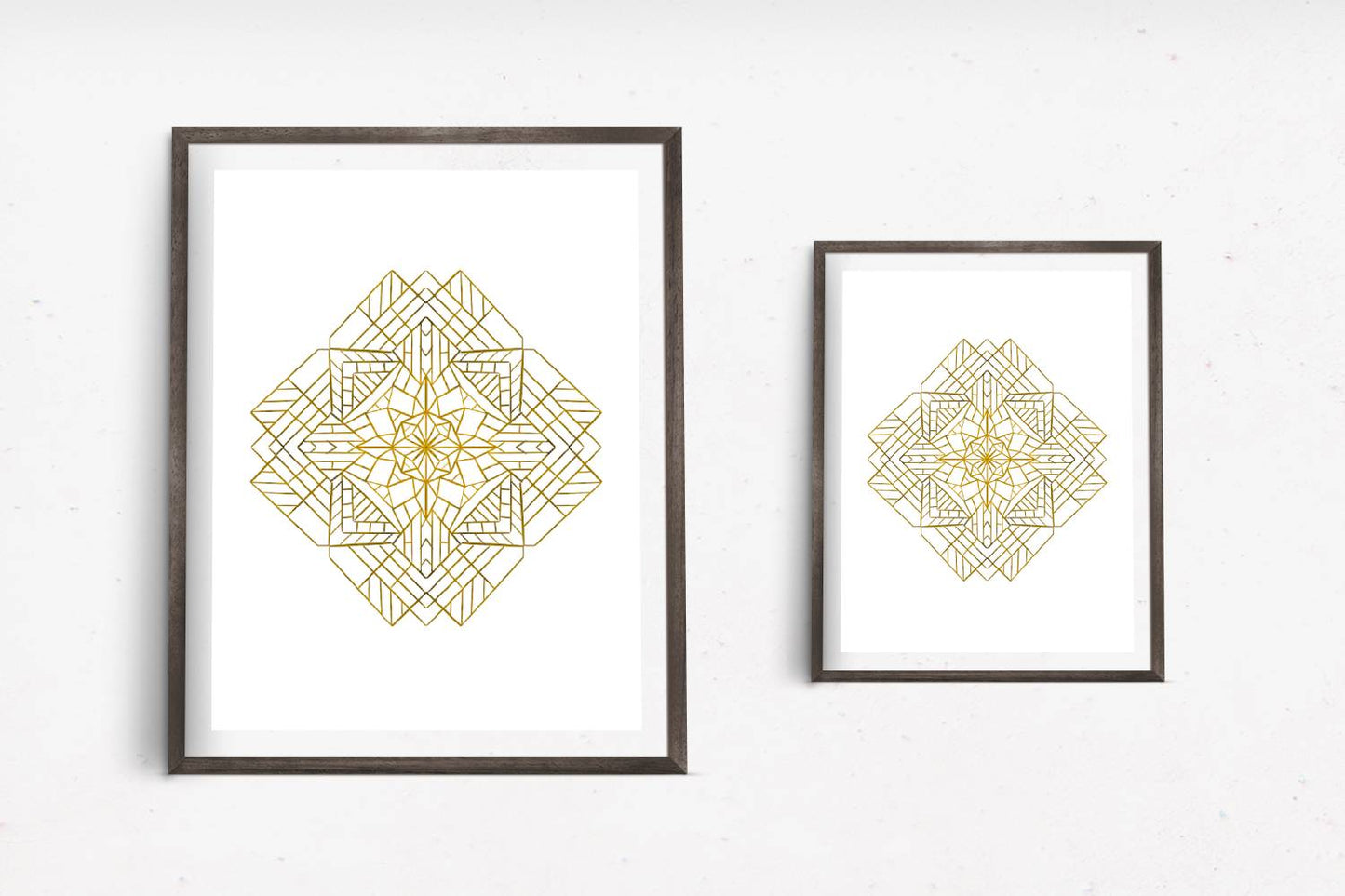 Gold Mandala Print